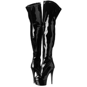 Thigh high Ellie boots 6 inch platform heels 8